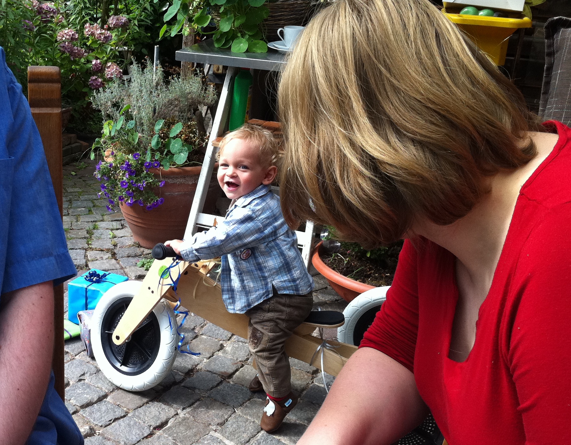 Geburtstag mit dem Laufrad